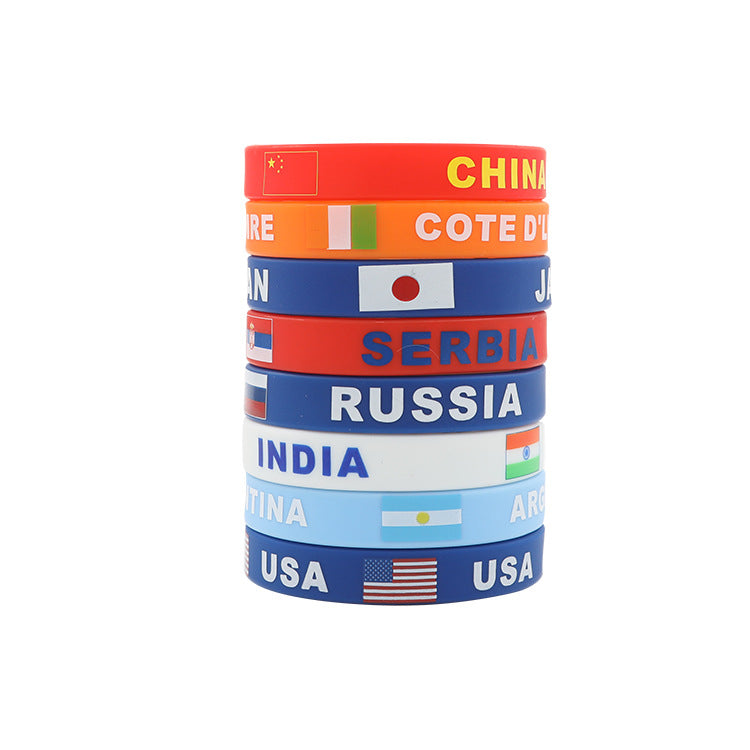 2026 World Cup national flag wrist strap, US-Canada-Mexico Games bracelet, gift, souvenir, peripheral support