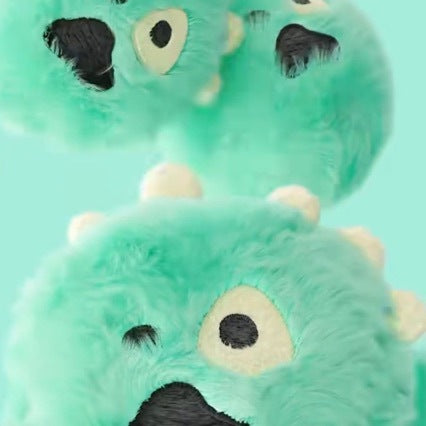 Kawaii Martin the Little Monster Plush Keychain Charm, Cute Stuffed Animal Doll Pendant, Soft Plushie Hanging Accessory for Backpack Bag, Car Keys, Birthday Gift for Kids Teens Girls