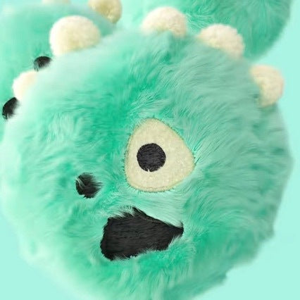 Kawaii Martin the Little Monster Plush Keychain Charm, Cute Stuffed Animal Doll Pendant, Soft Plushie Hanging Accessory for Backpack Bag, Car Keys, Birthday Gift for Kids Teens Girls
