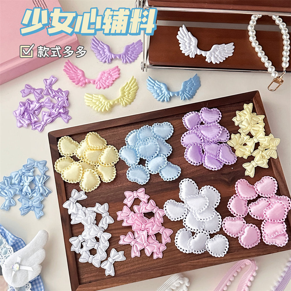 Kawaii K-Pop Photocard Decorating DIY Craft Supplies Kit, Cute Photocard Holder Making Materials for Teen Girls, Lace Fabric Bow Knot Accessories for Handmade Idol Card Decoration
