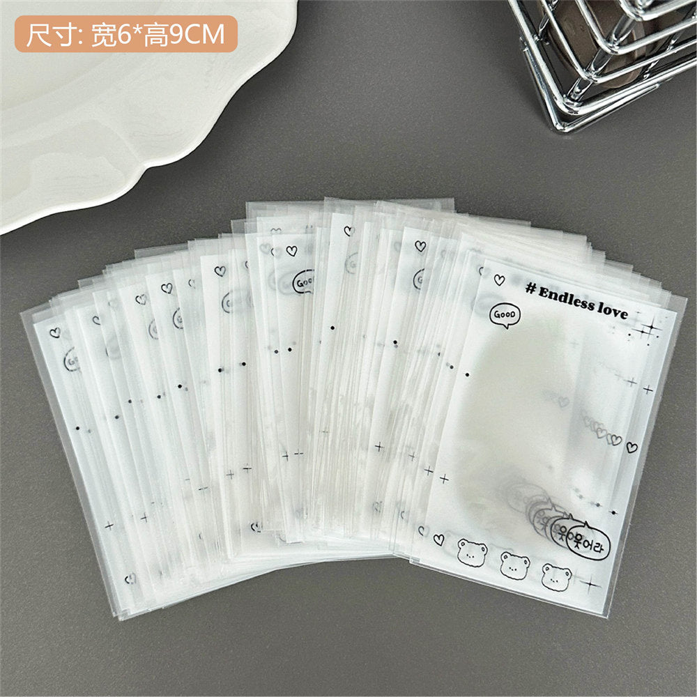 Cute Cartoon K-Pop Photocard Holder & Protective Sleeve, Kawaii Idol Photo Card Protector Film, Photocard Packaging Storage Bag for Teen Girls, Photocard Collection & Shipping Supplies