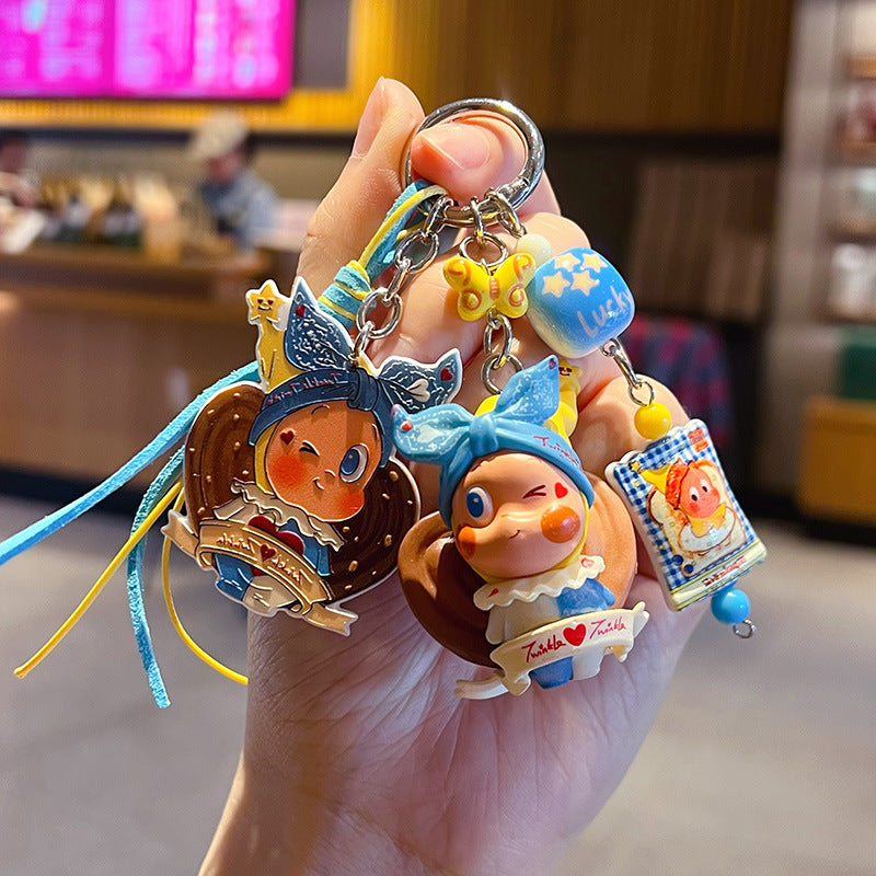 Handmade DIY Cute Star Figure Beaded Charm Strap, Universal Phone Lanyard Pendant, Car Keychain Ornament, Kawaii Doll Hanging Accessories for DIY Craft