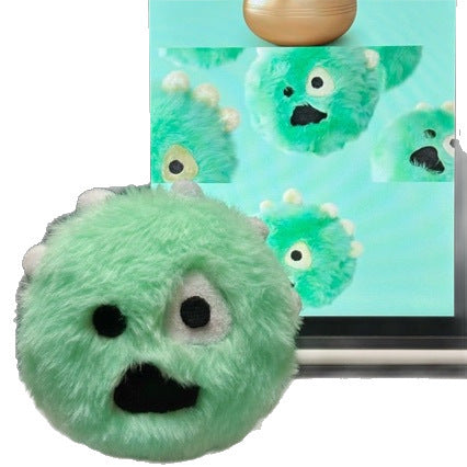 Kawaii Martin the Little Monster Plush Keychain Charm, Cute Stuffed Animal Doll Pendant, Soft Plushie Hanging Accessory for Backpack Bag, Car Keys, Birthday Gift for Kids Teens Girls