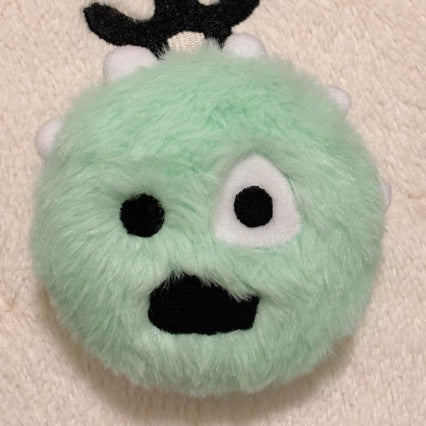 Kawaii Martin the Little Monster Plush Keychain Charm, Cute Stuffed Animal Doll Pendant, Soft Plushie Hanging Accessory for Backpack Bag, Car Keys, Birthday Gift for Kids Teens Girls