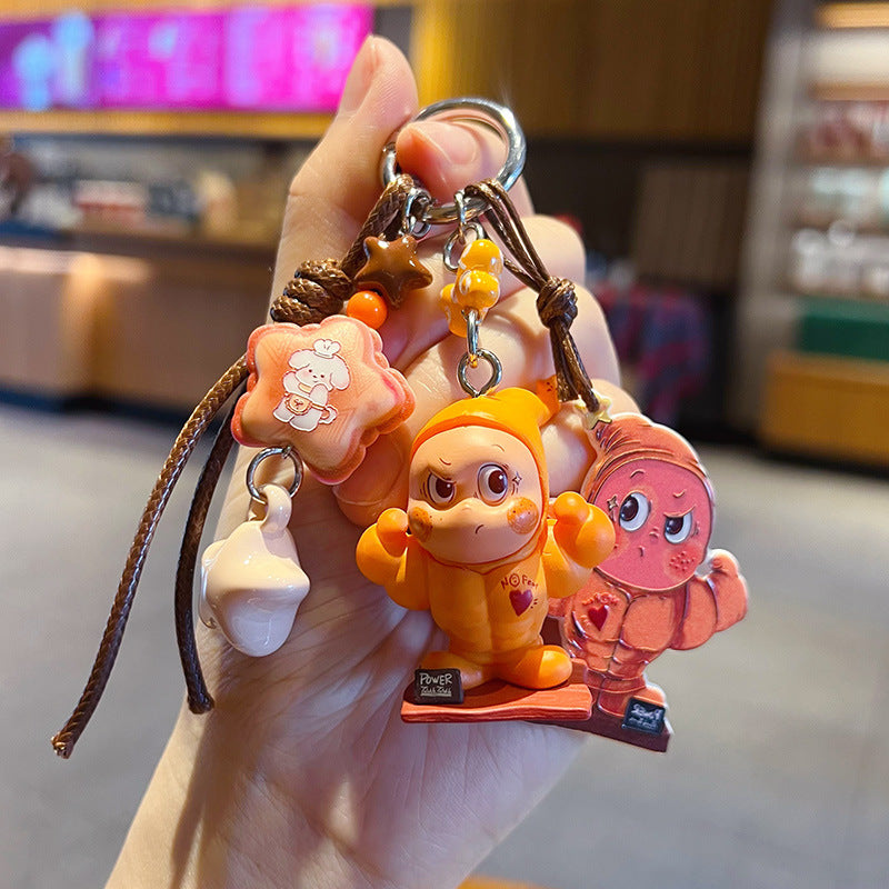 Handmade DIY Cute Star Figure Beaded Charm Strap, Universal Phone Lanyard Pendant, Car Keychain Ornament, Kawaii Doll Hanging Accessories for DIY Craft