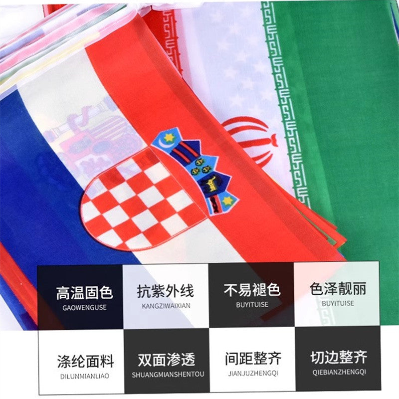 2026 World Cup 48 strong flags, Mexico, Canada World Cup peripheral products, bar KTV lottery decoration