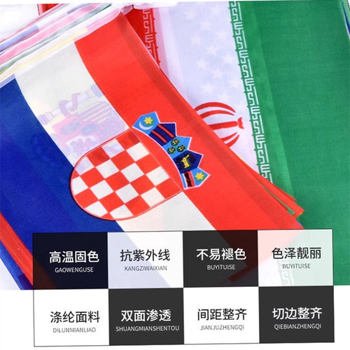 2026 World Cup 48 strong flags, Mexico, Canada World Cup peripheral products, bar KTV lottery decoration