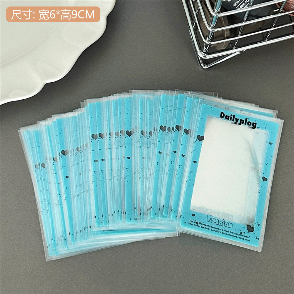 Cute Cartoon K-Pop Photocard Holder & Protective Sleeve, Kawaii Idol Photo Card Protector Film, Photocard Packaging Storage Bag for Teen Girls, Photocard Collection & Shipping Supplies